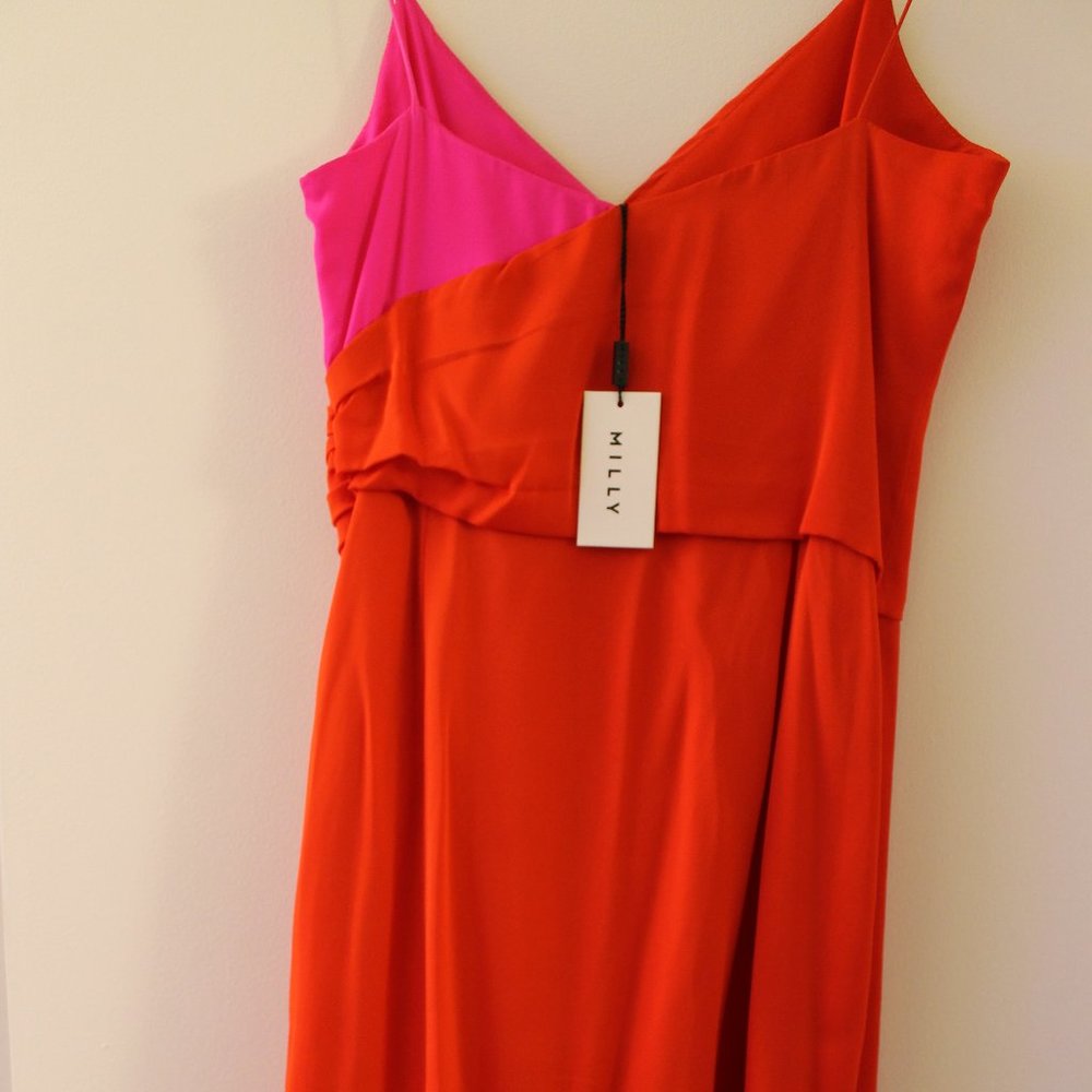 Milly Hot Pink & Orange Dress [NWT} - Picture 2 of 3